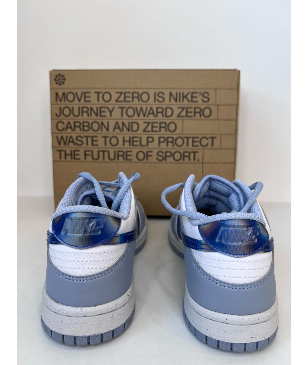 NIKE Голубые кожаные кроссовки Dunk для женщин – купить в интернет ...