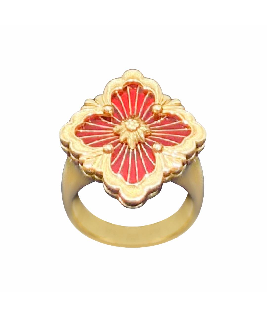 Buccellati Бордовое кольцо из желтого золота, фото 1