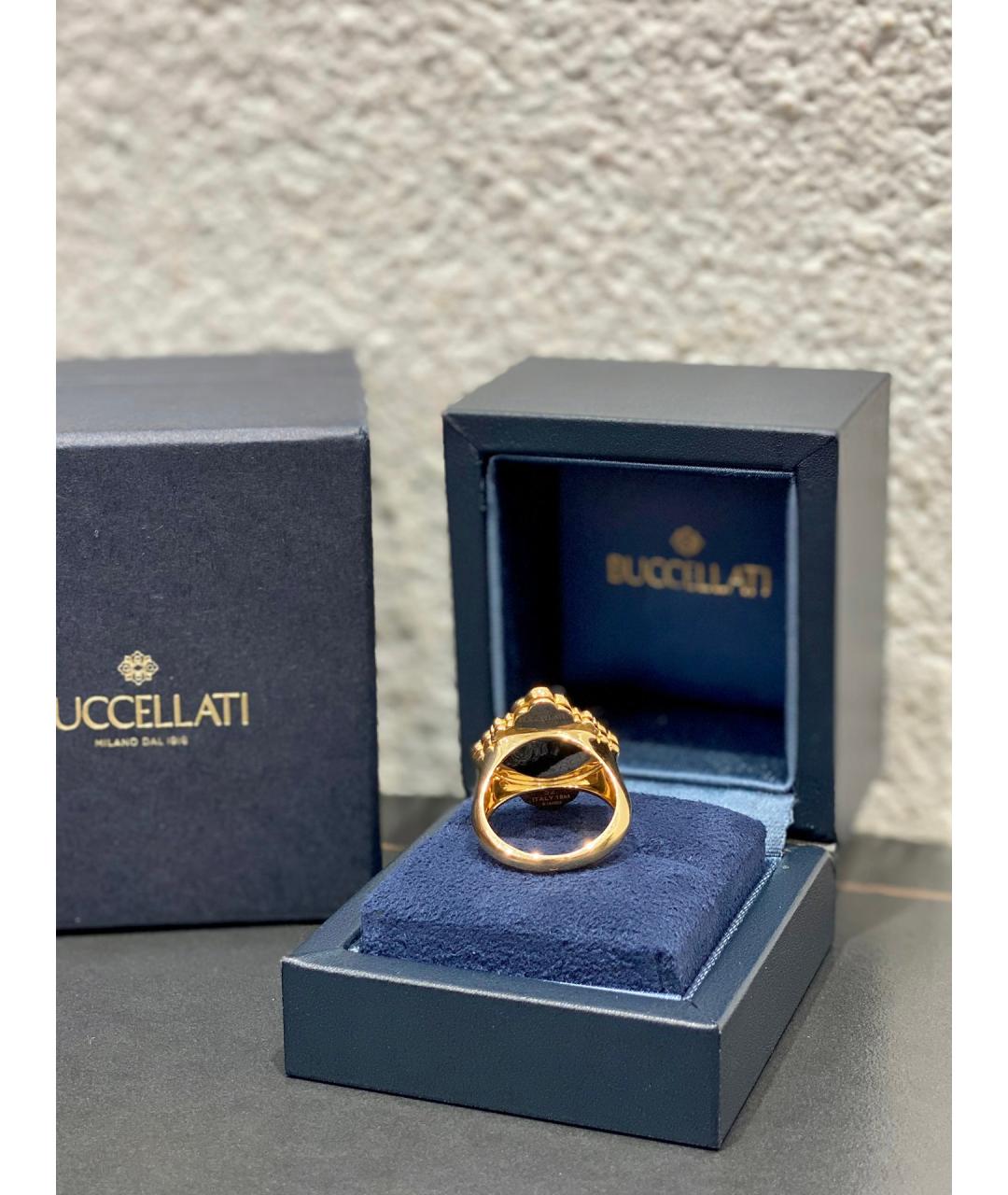 Buccellati Бордовое кольцо из желтого золота, фото 5