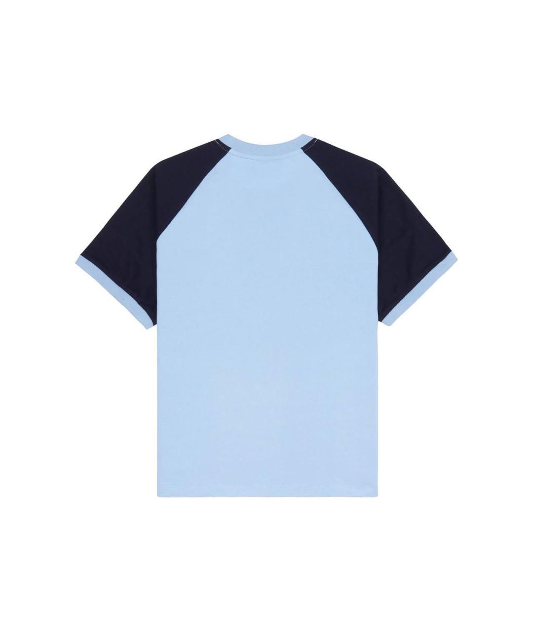 SPORTY AND RICH Голубая синтетическая футболка, фото 2