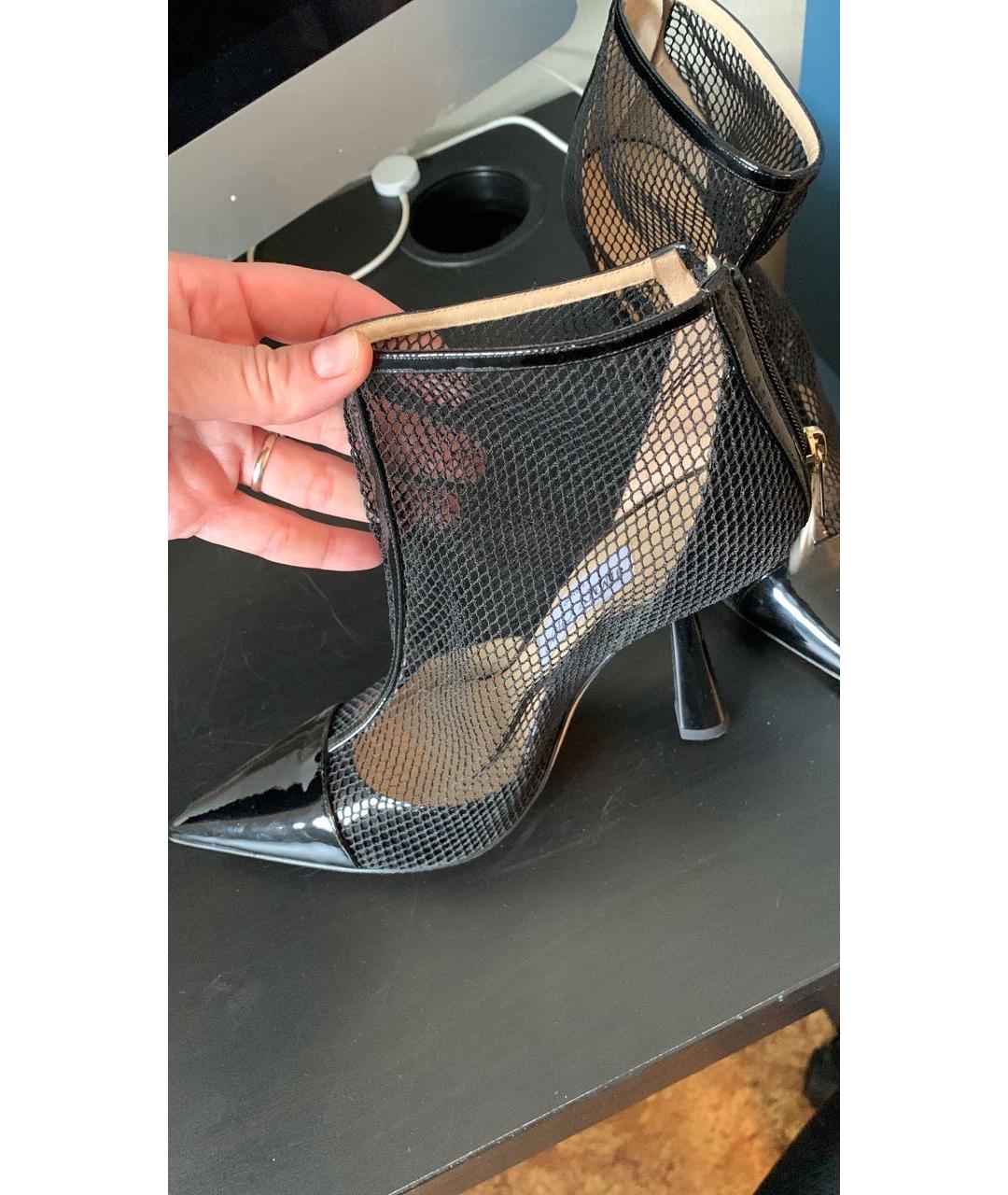 JIMMY CHOO Черные ботильоны из лакированной кожи, фото 3