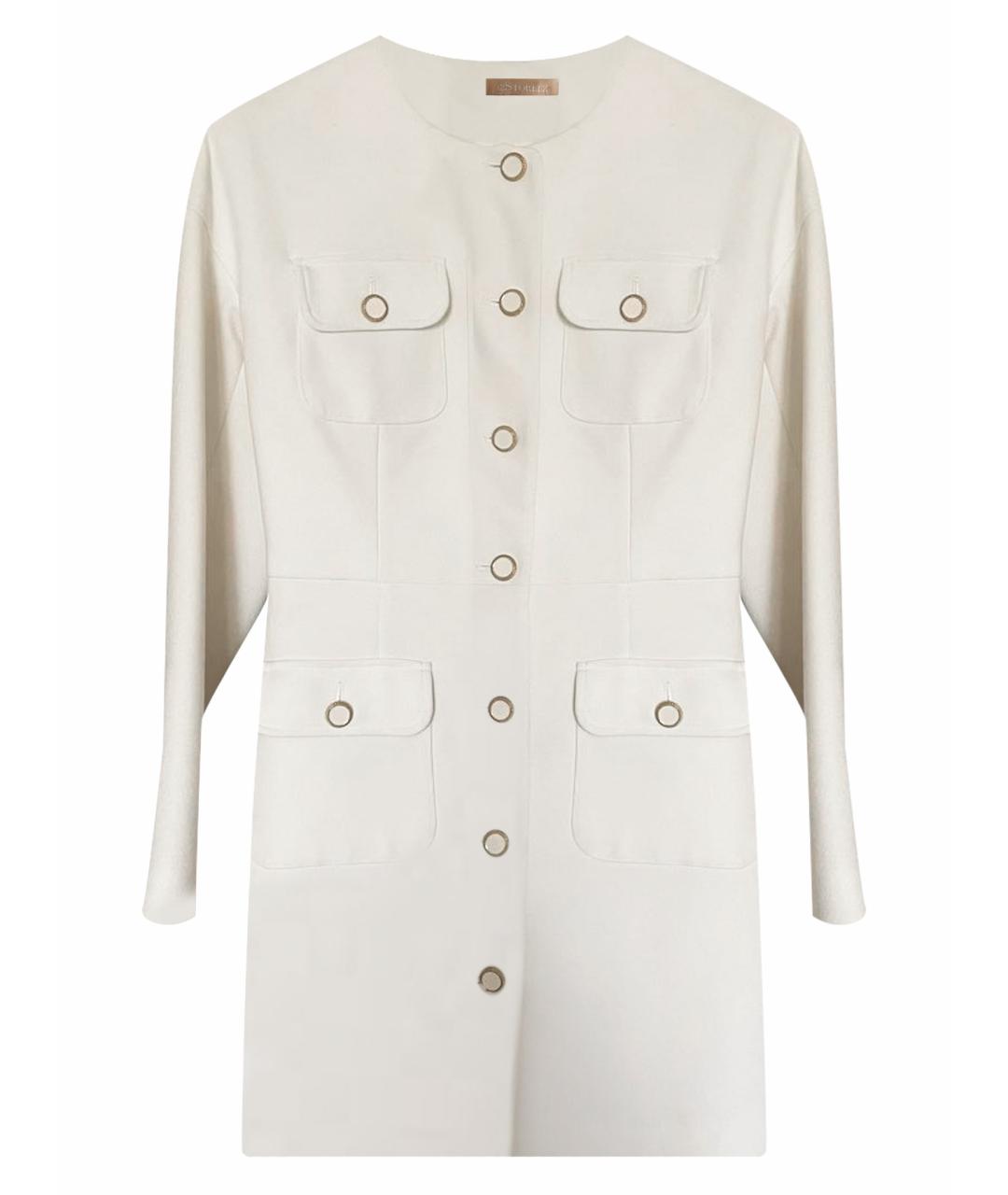 12 STOREEZ Белое вискозное коктейльное платье, фото 1