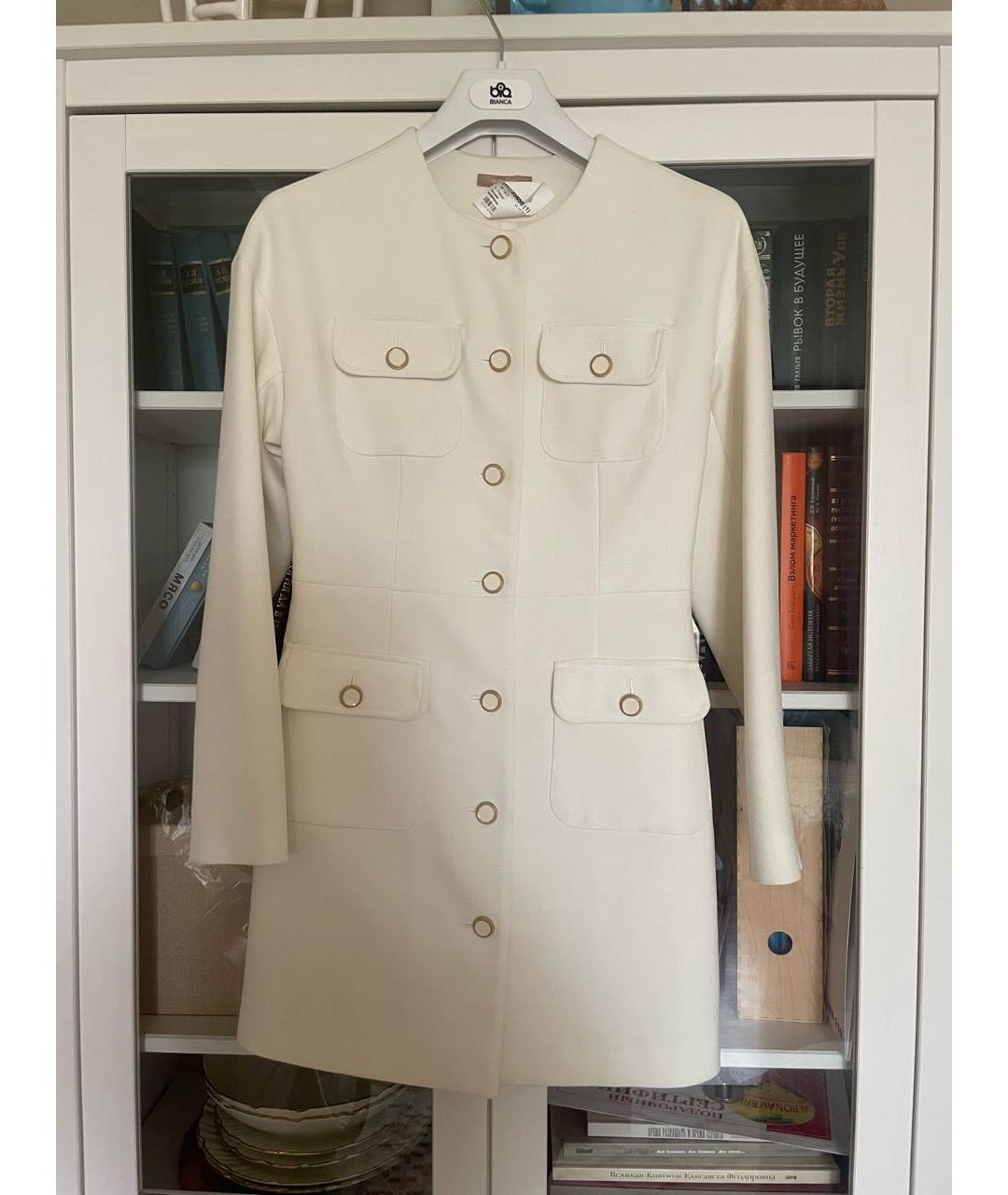 12 STOREEZ Белое вискозное коктейльное платье, фото 5