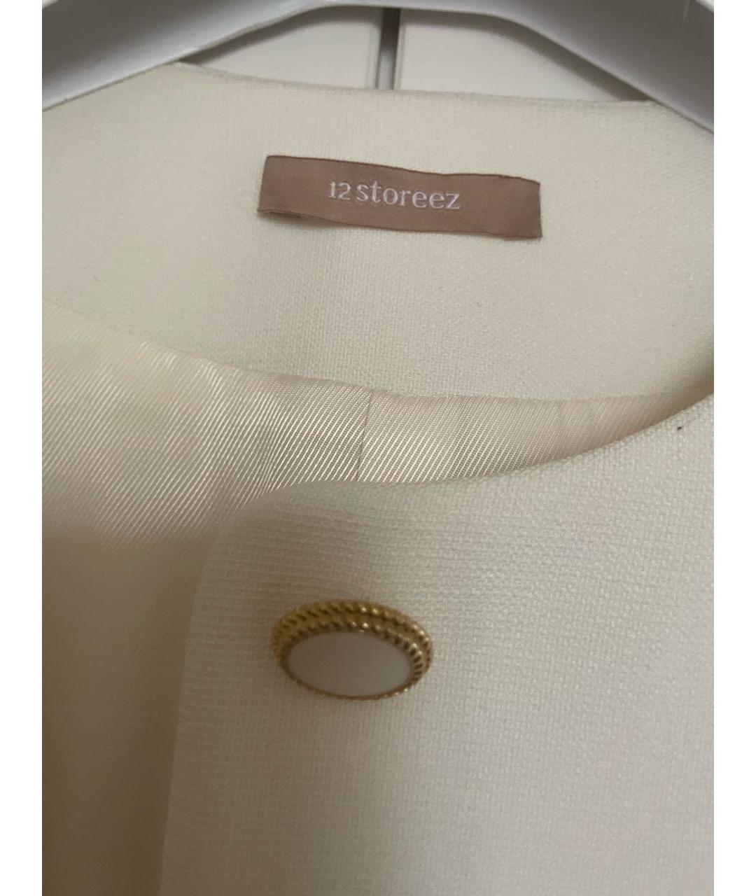 12 STOREEZ Белое вискозное коктейльное платье, фото 3
