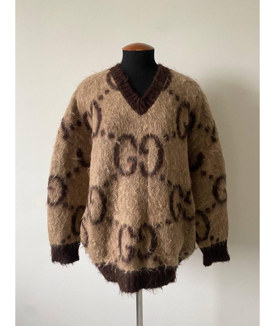 GUCCI Коричневый джемпер / свитер, фото 2