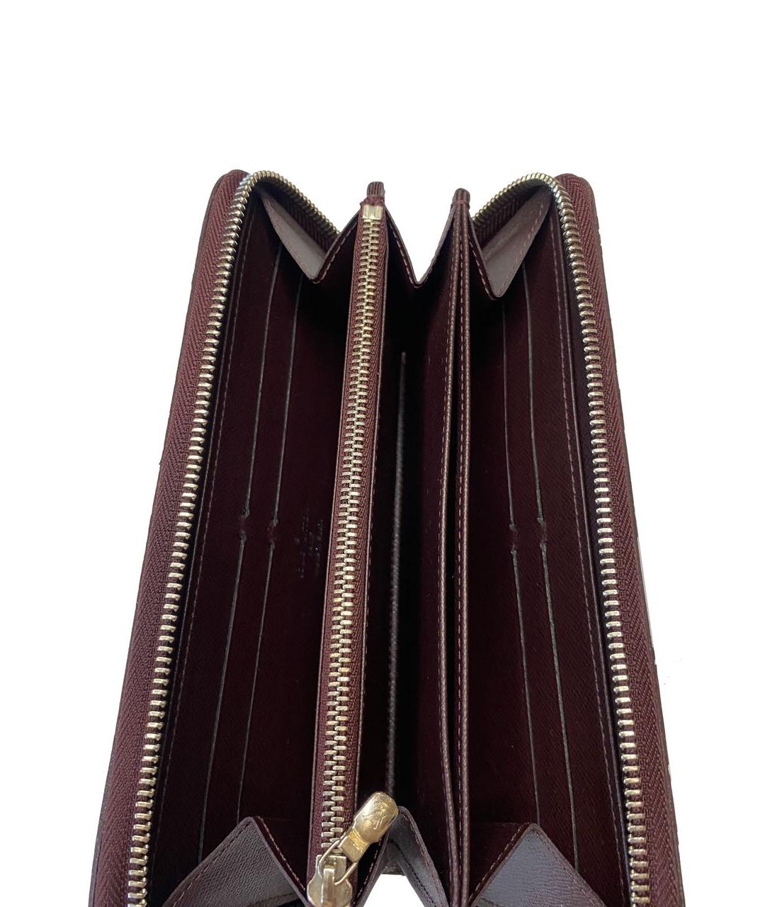 LOUIS VUITTON PRE-OWNED Бордовый кожаный кошелек, фото 3