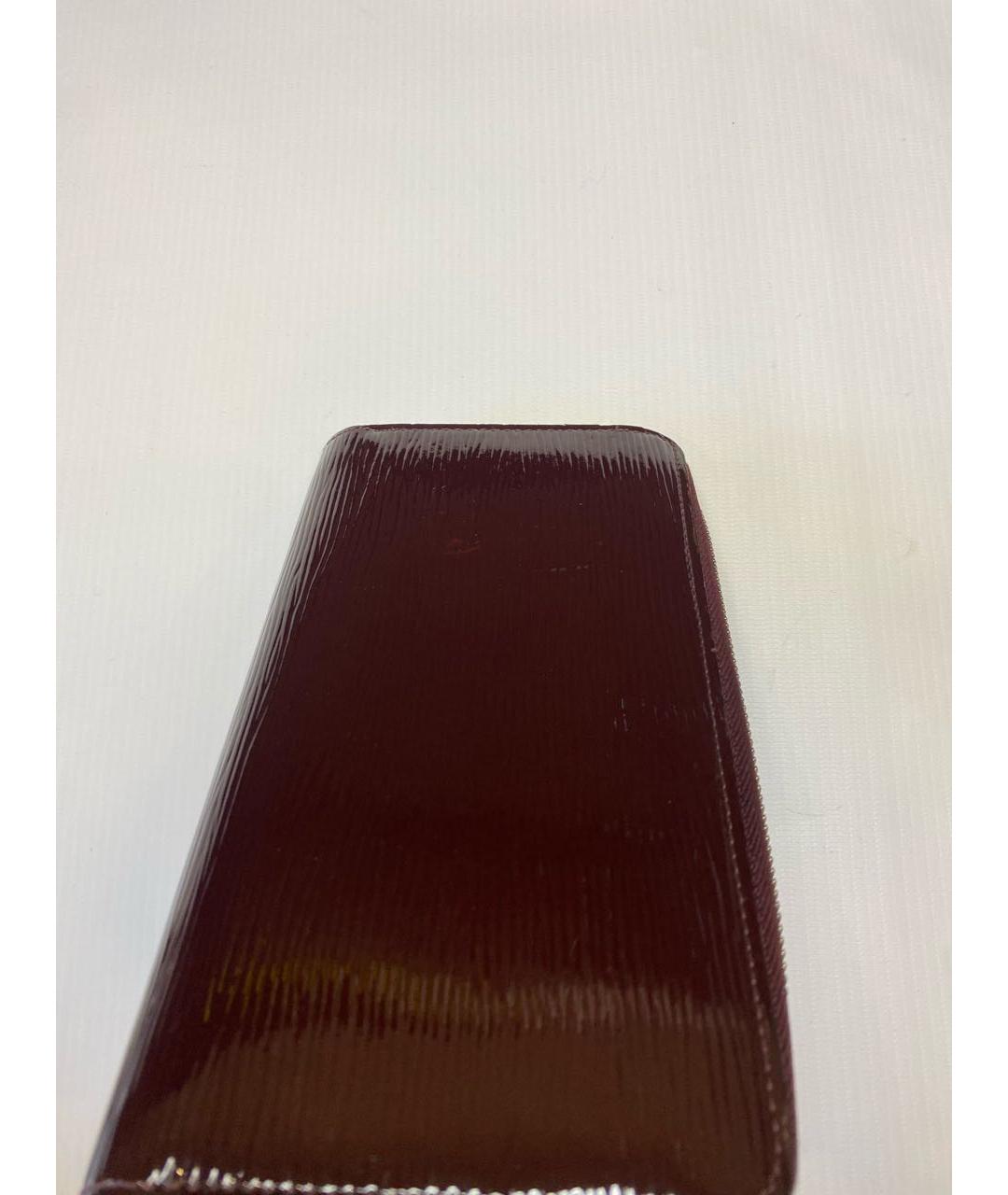 LOUIS VUITTON PRE-OWNED Бордовый кожаный кошелек, фото 8