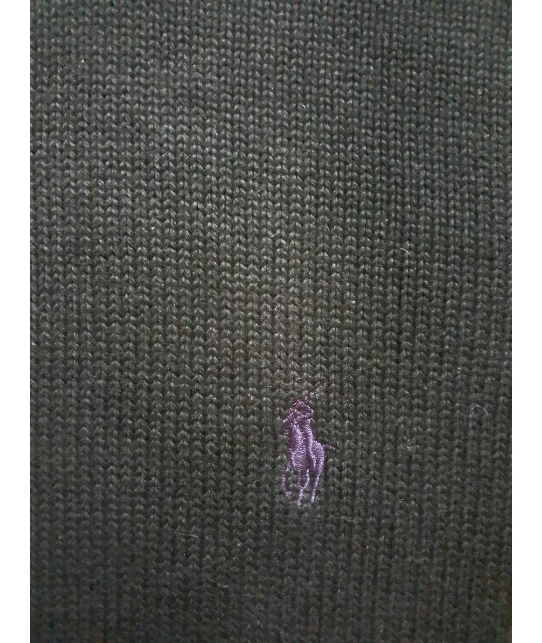 POLO RALPH LAUREN Зеленый хлопковый джемпер / свитер, фото 2