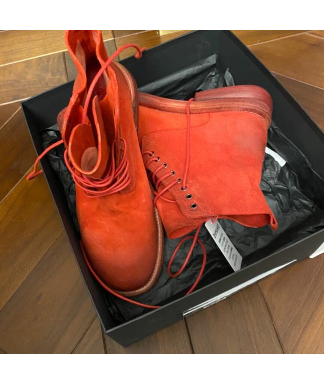 MARSELL Красные кожаные ботинки, фото 4