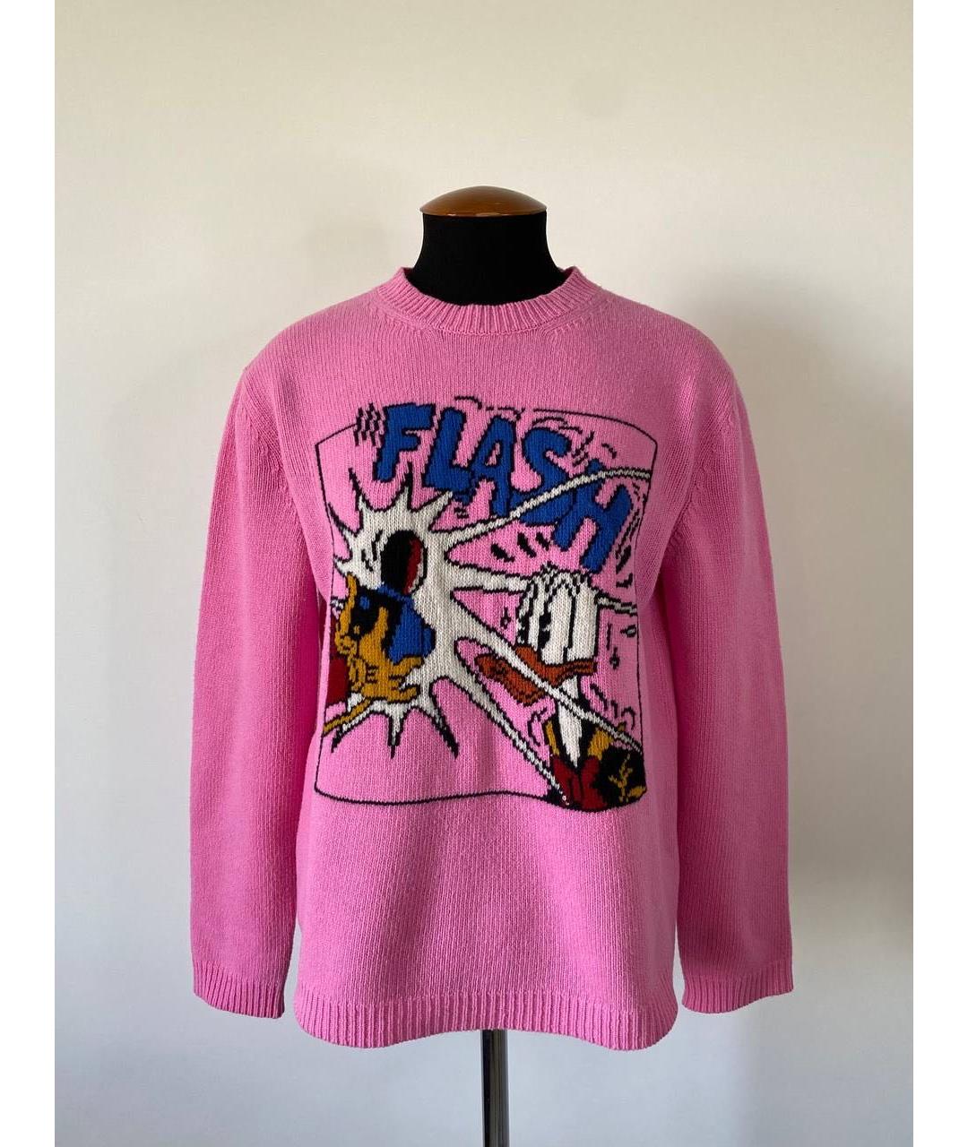 GUCCI Розовый шерстяной джемпер / свитер, фото 4