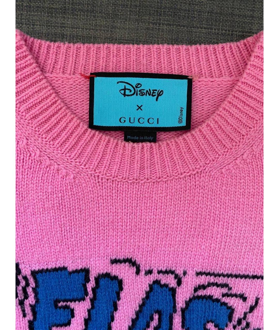 GUCCI Розовый шерстяной джемпер / свитер, фото 3