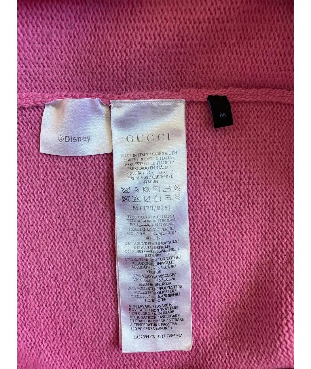 GUCCI Розовый шерстяной джемпер / свитер, фото 7