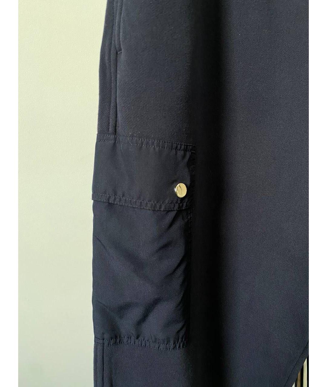 HUGO BOSS Темно-синие полиэстеровые брюки широкие, фото 6