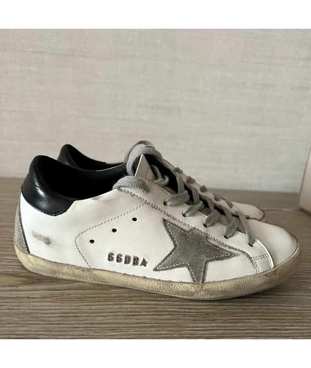 GOLDEN GOOSE DELUXE BRAND Белые кожаные кеды, фото 7