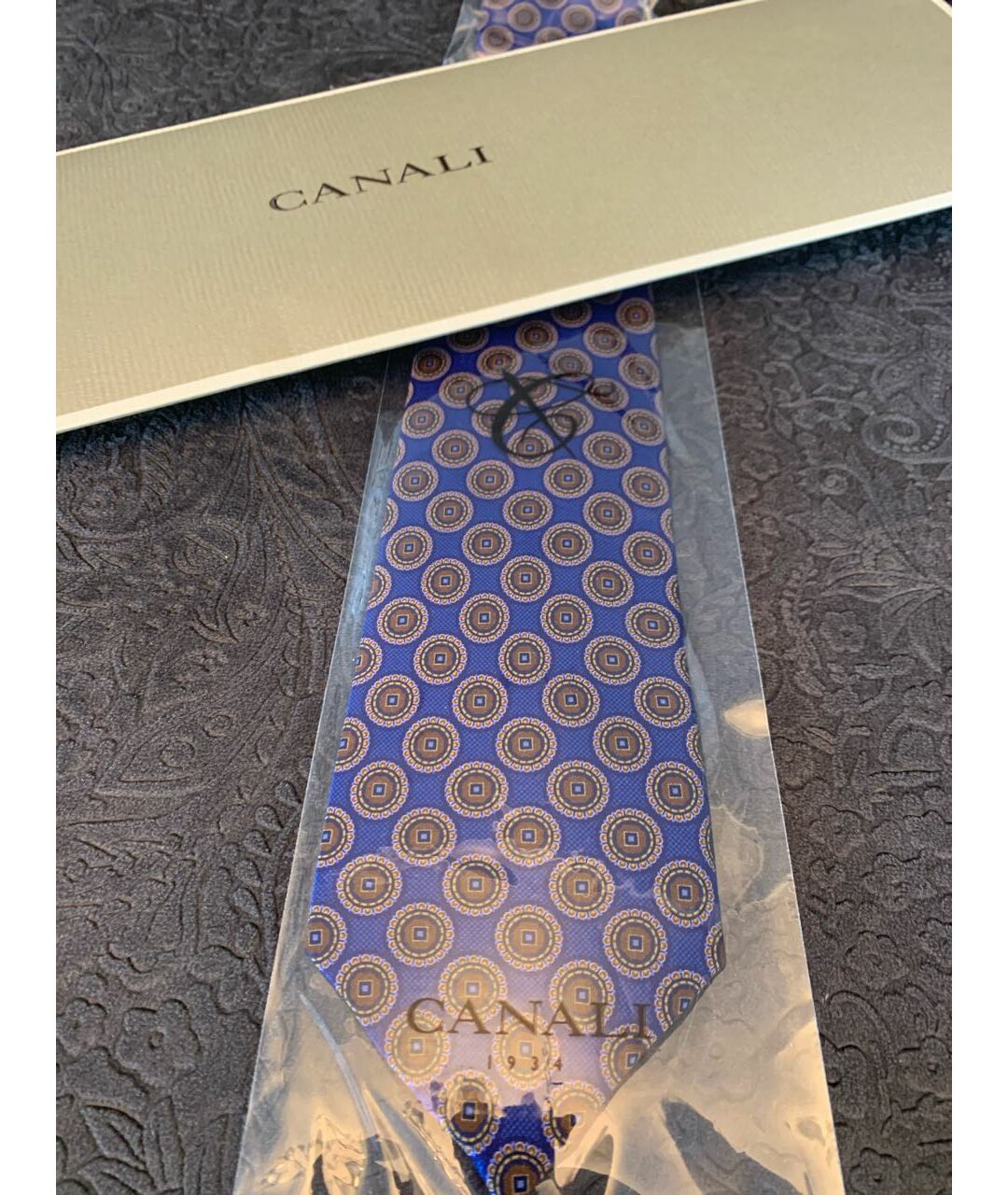 CANALI Мульти шелковый галстук, фото 6