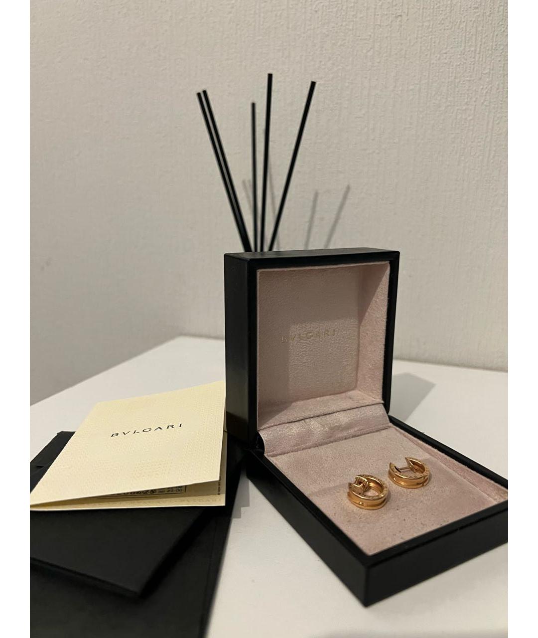 BVLGARI Золотые серьги из розового золота, фото 5