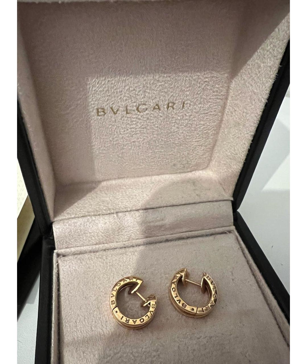 BVLGARI Золотые серьги из розового золота, фото 2