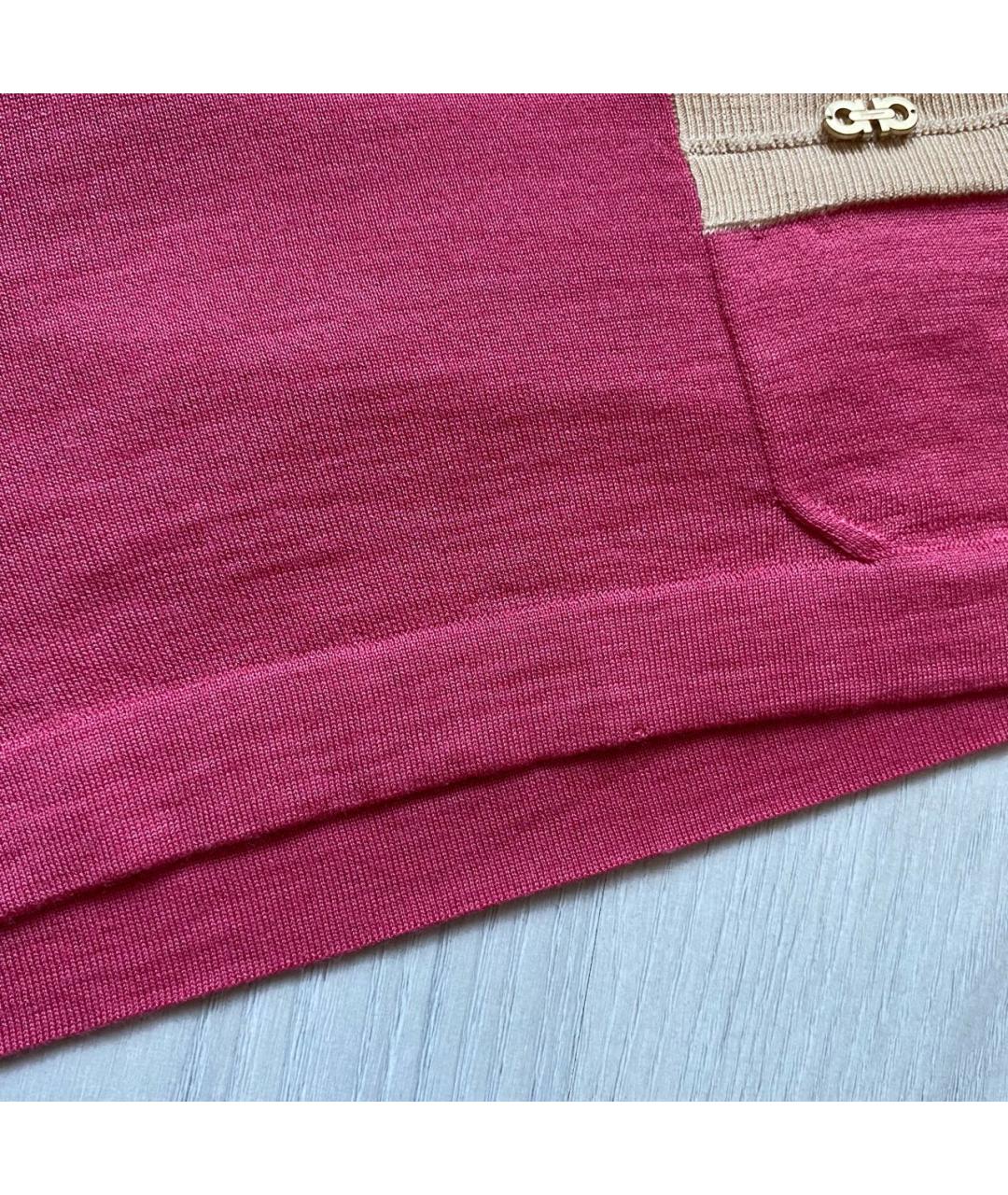 SALVATORE FERRAGAMO Розовый джемпер / свитер, фото 8