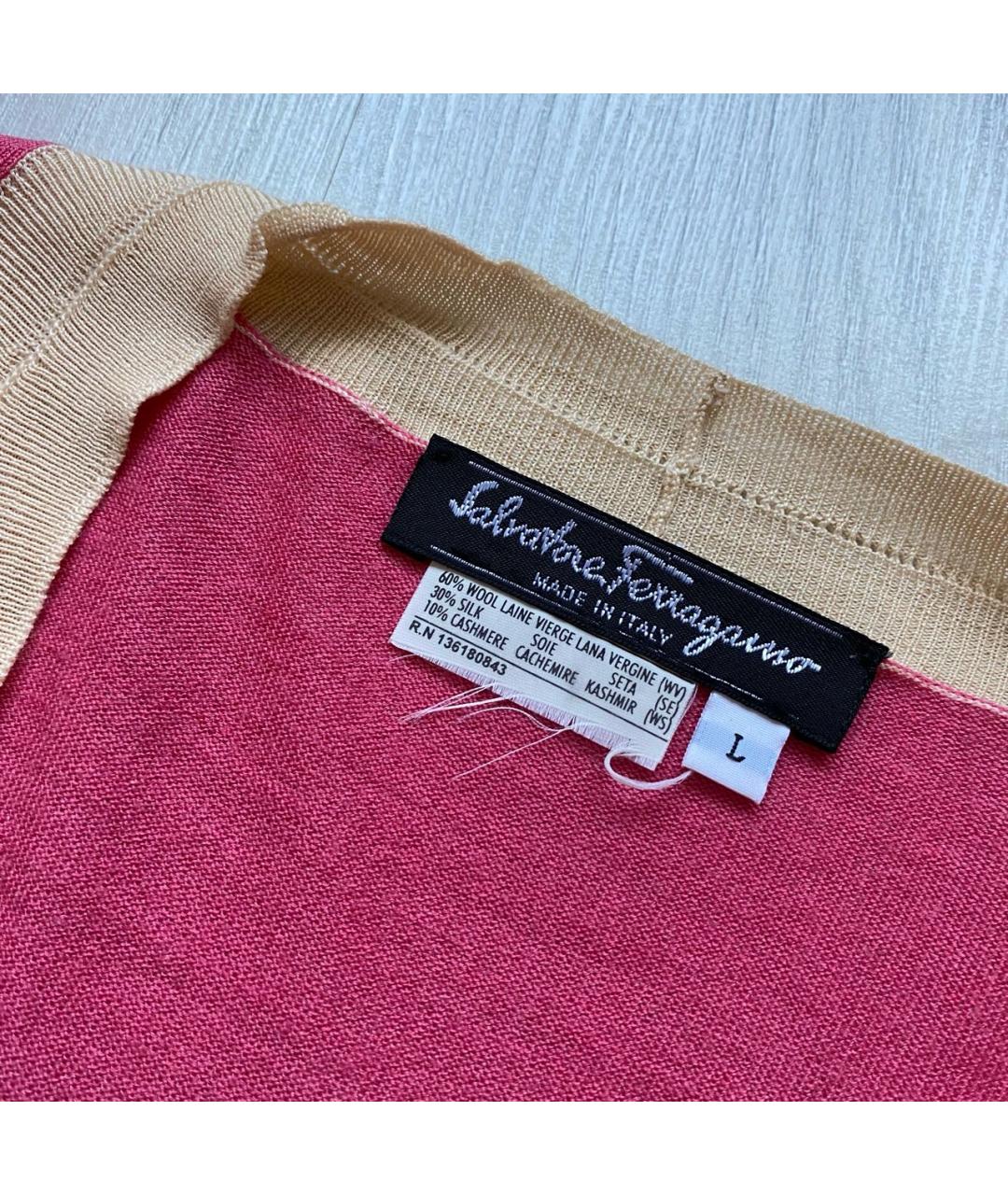 SALVATORE FERRAGAMO Розовый джемпер / свитер, фото 3
