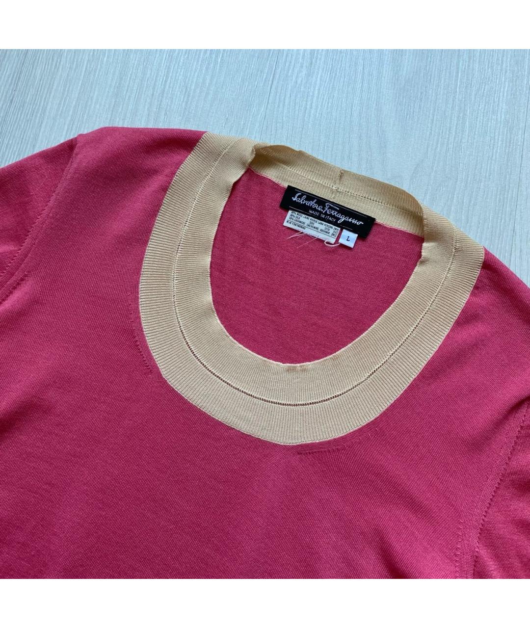 SALVATORE FERRAGAMO Розовый джемпер / свитер, фото 2
