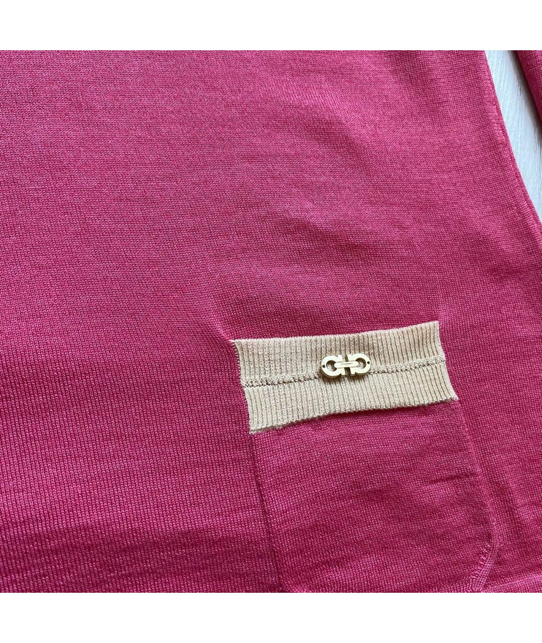 SALVATORE FERRAGAMO Розовый джемпер / свитер, фото 4