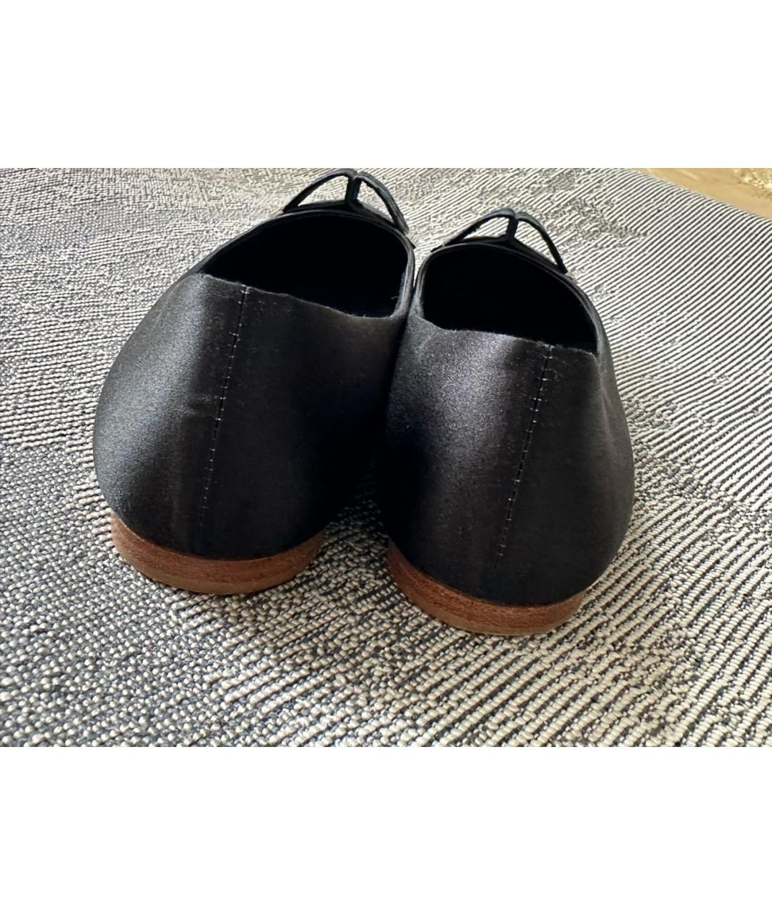 CHANEL Черные балетки, фото 6