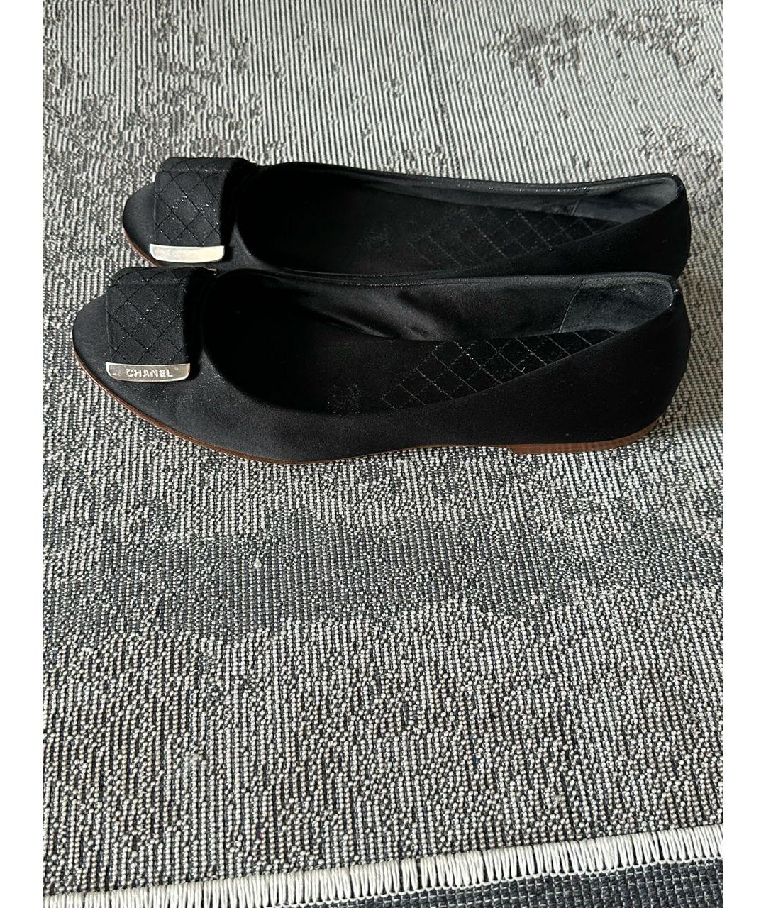 CHANEL Черные балетки, фото 9