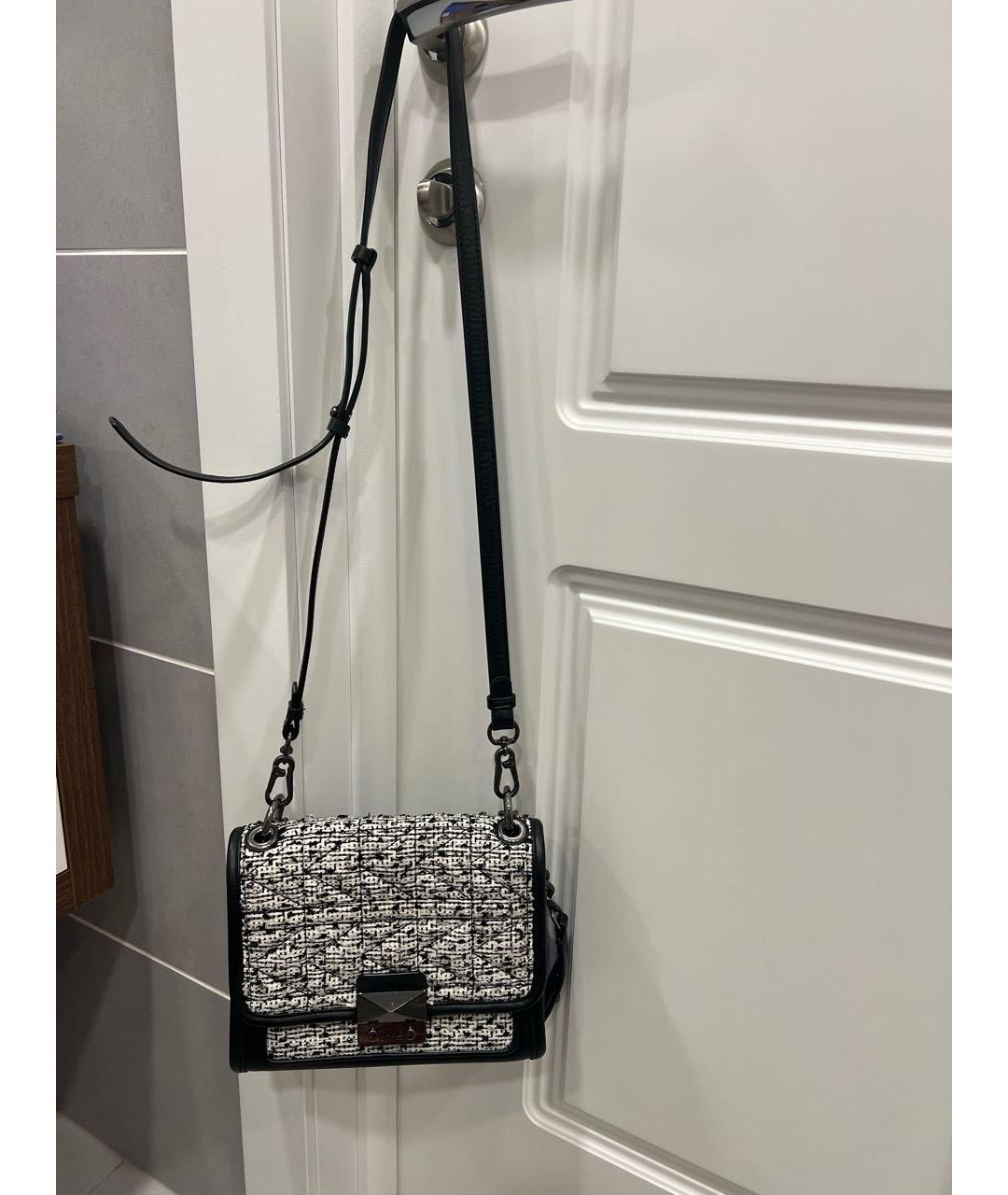 KARL LAGERFELD Черная кожаная сумка через плечо, фото 5