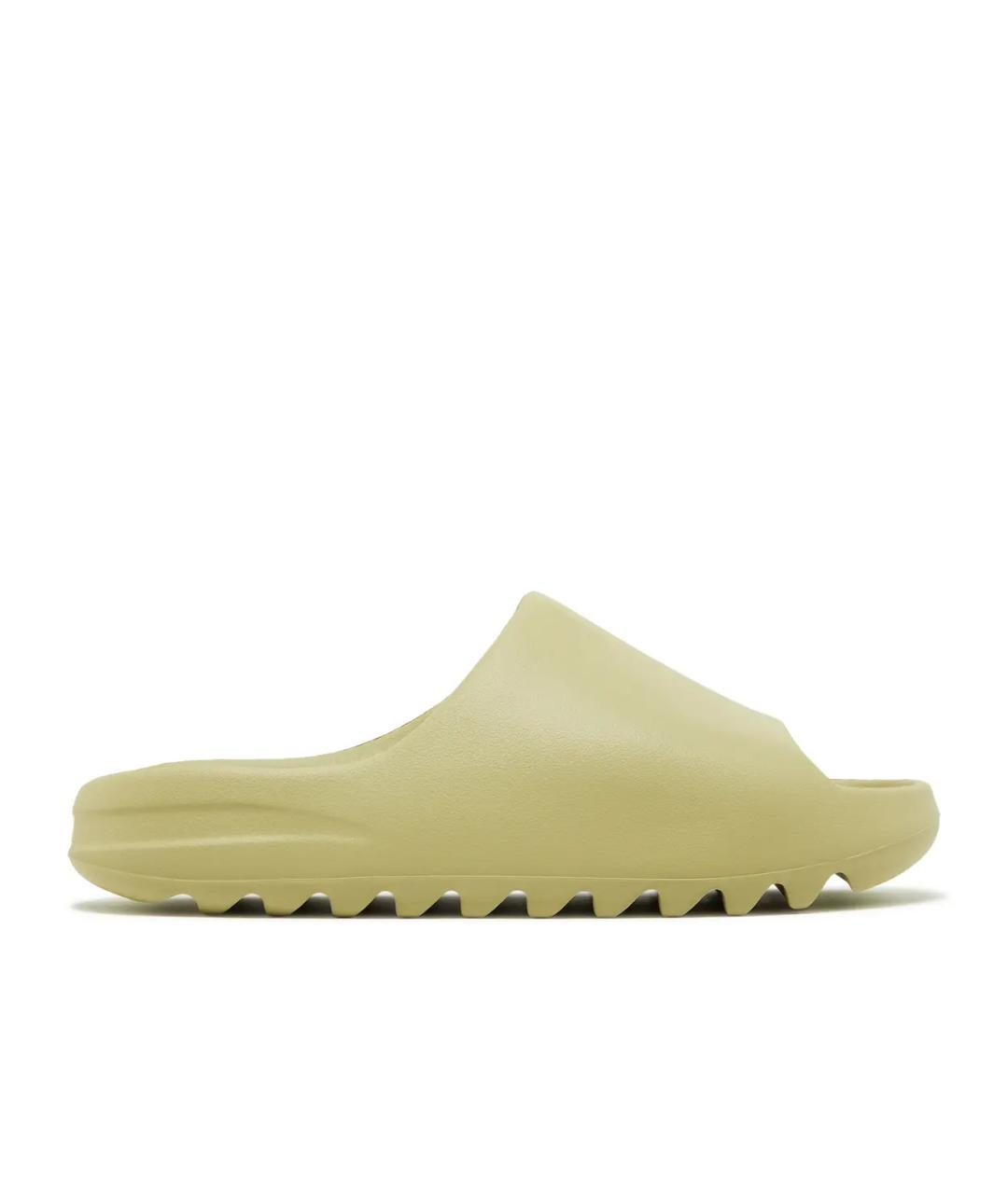 ADIDAS YEEZY Зеленые резиновые шлепанцы, фото 2