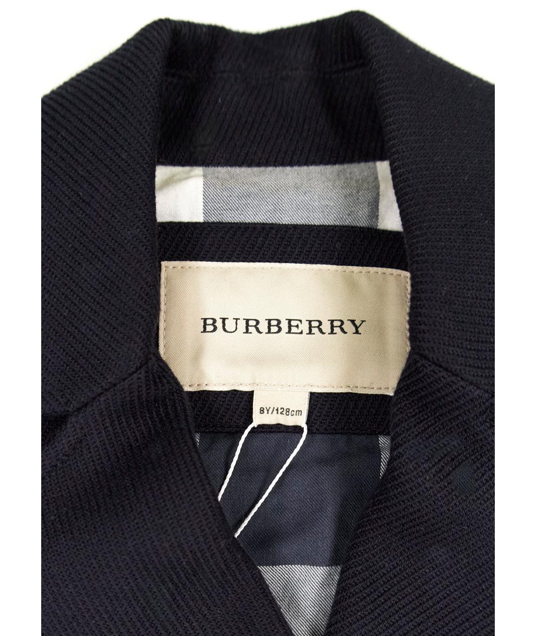 BURBERRY Синий хлопковый жакет / жилет, фото 5