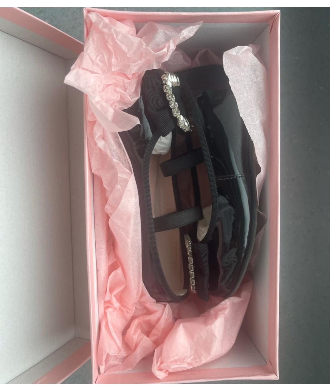 PRETTY BALLERINAS Черные туфли из лакированной кожи, фото 2