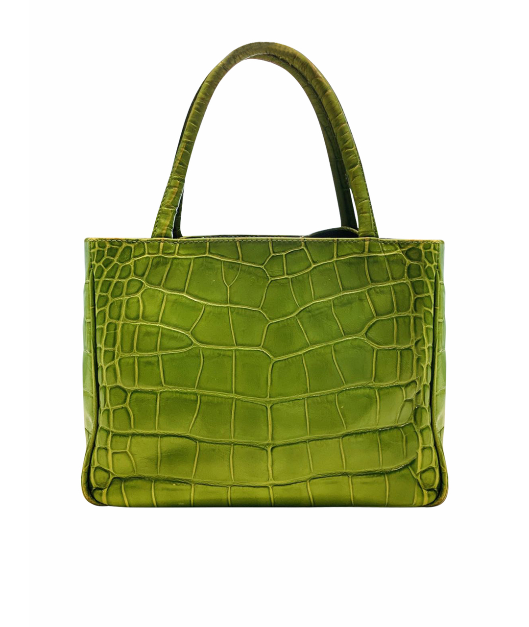 FURLA Зеленая кожаная сумка тоут, фото 1