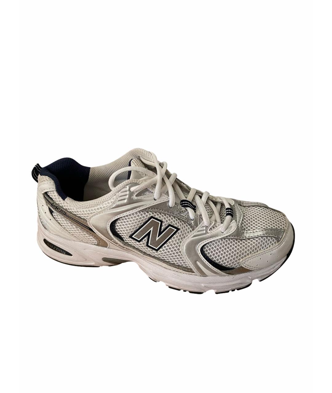 NEW BALANCE Белые кожаные кроссовки, фото 1