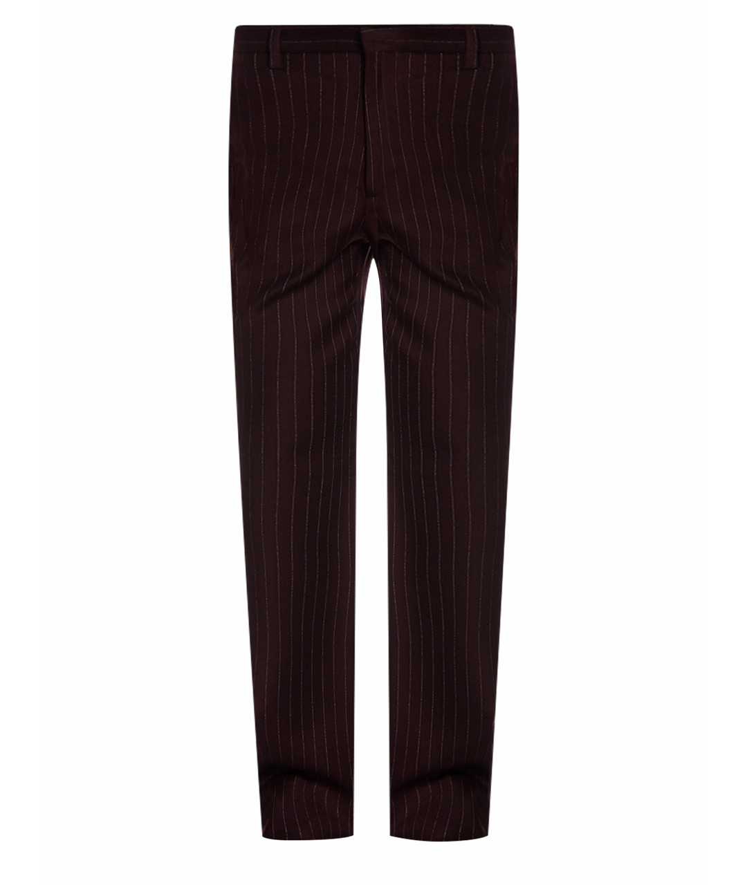 JOHN RICHMOND Коричневые шерстяные классические брюки, фото 1