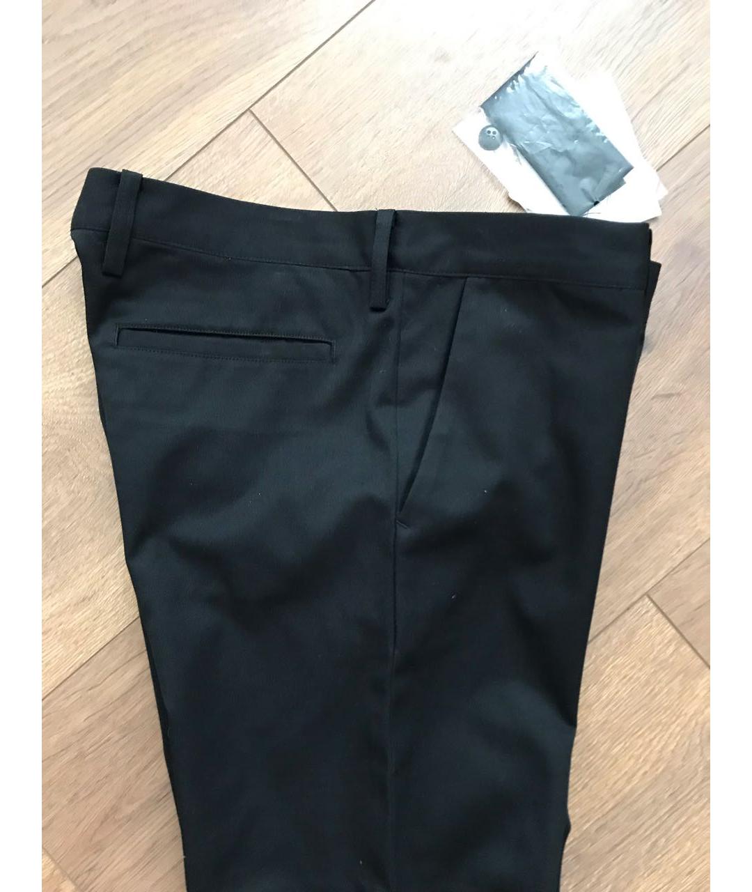 YOHJI YAMAMOTO Черные прямые брюки, фото 6