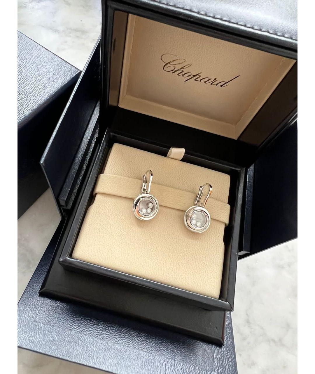 CHOPARD Серебряные серьги из белого золота, фото 2