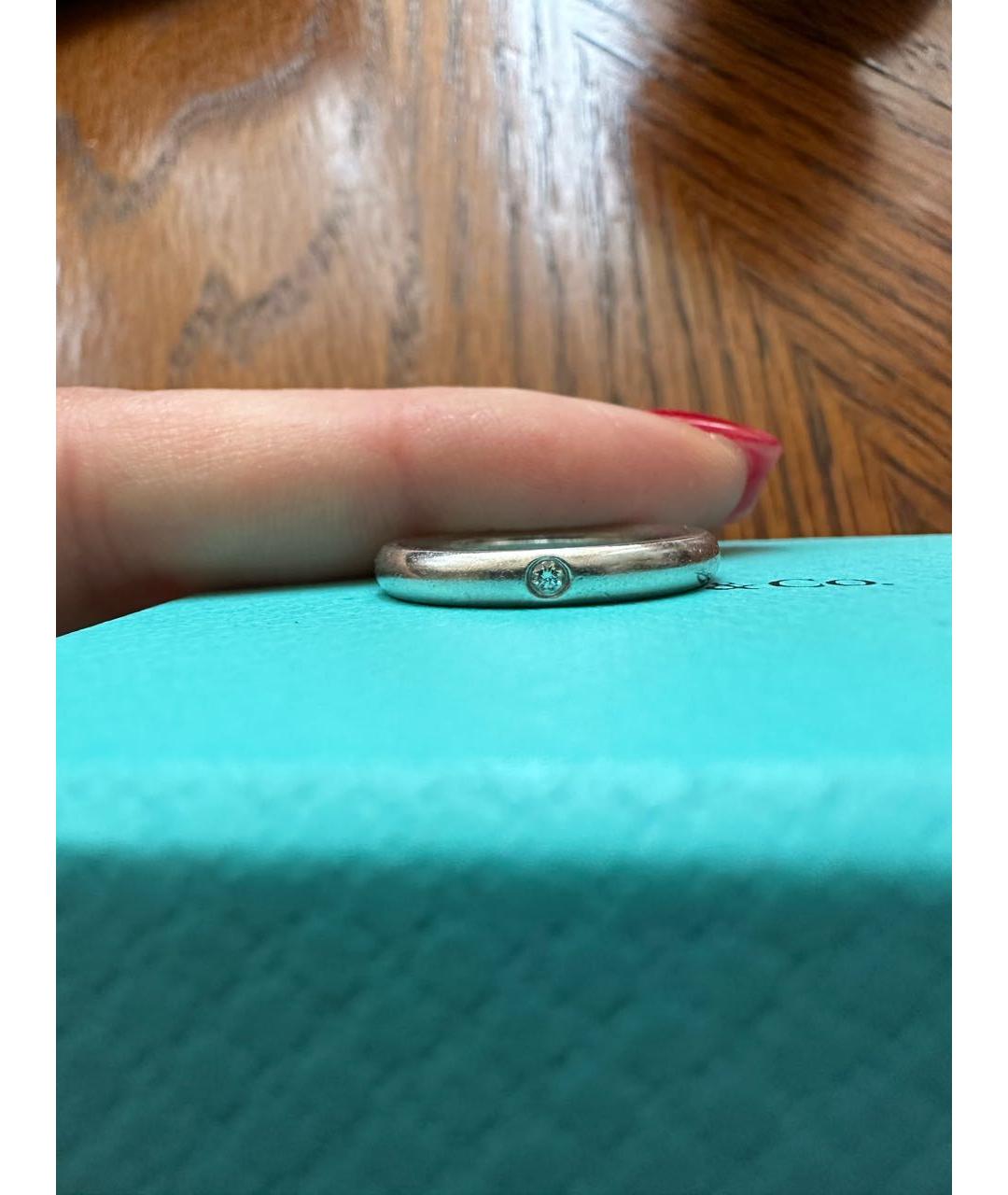TIFFANY&CO Белое платиновое кольцо, фото 4