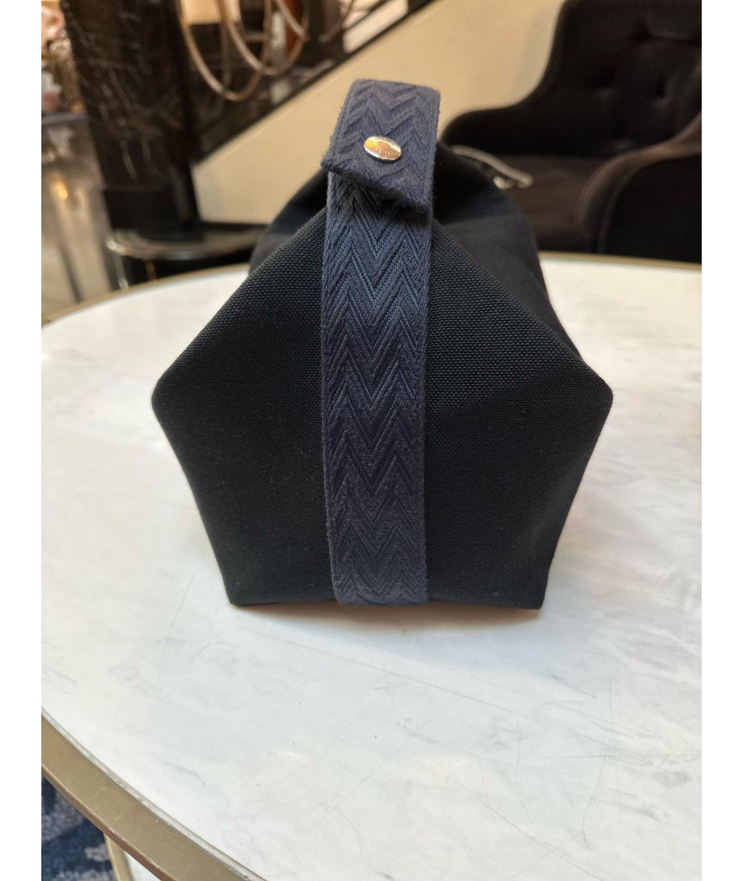 HERMES Синяя тканевая косметичка, фото 2