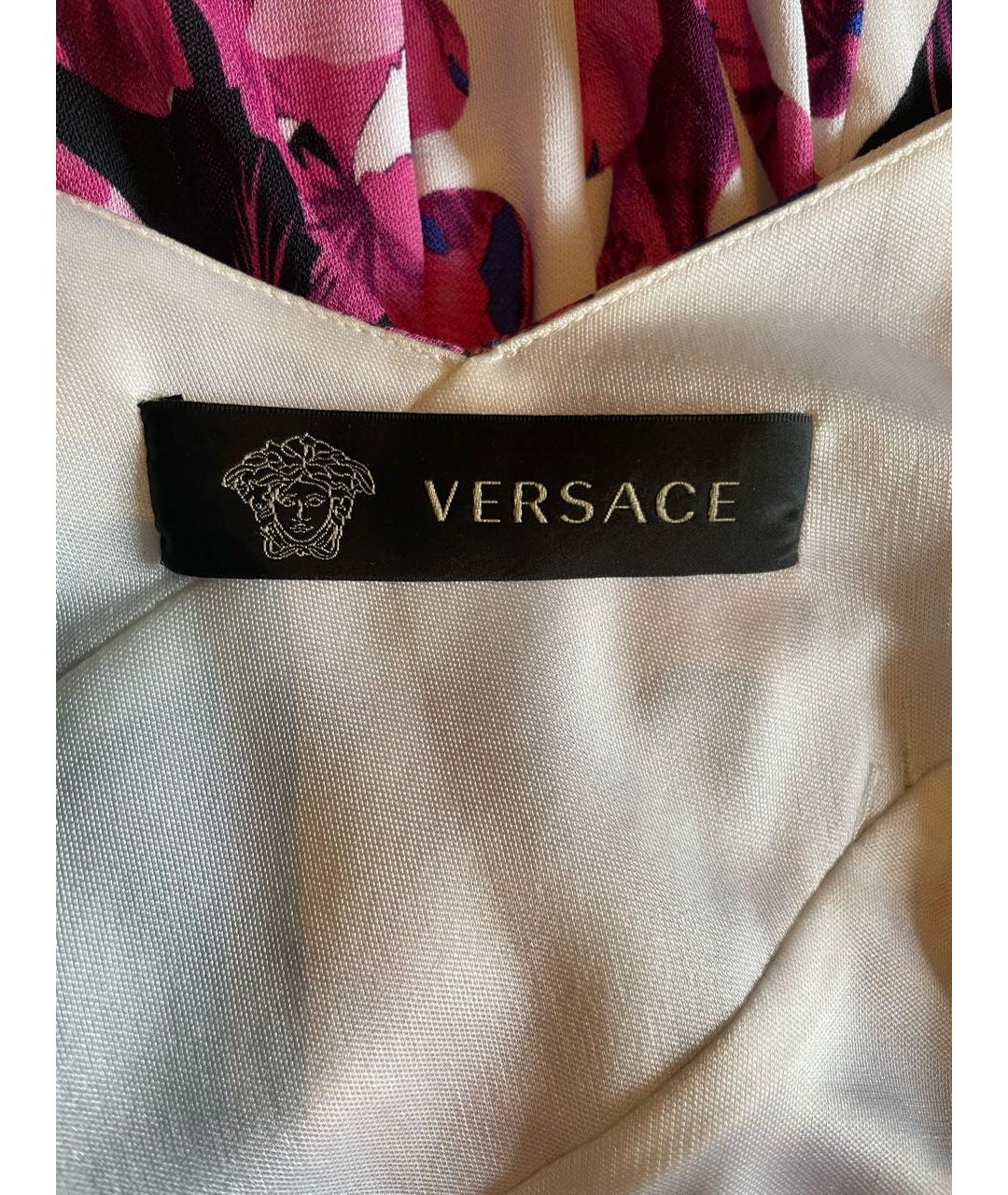 VERSACE VINTAGE Мульти вискозное повседневное платье, фото 3