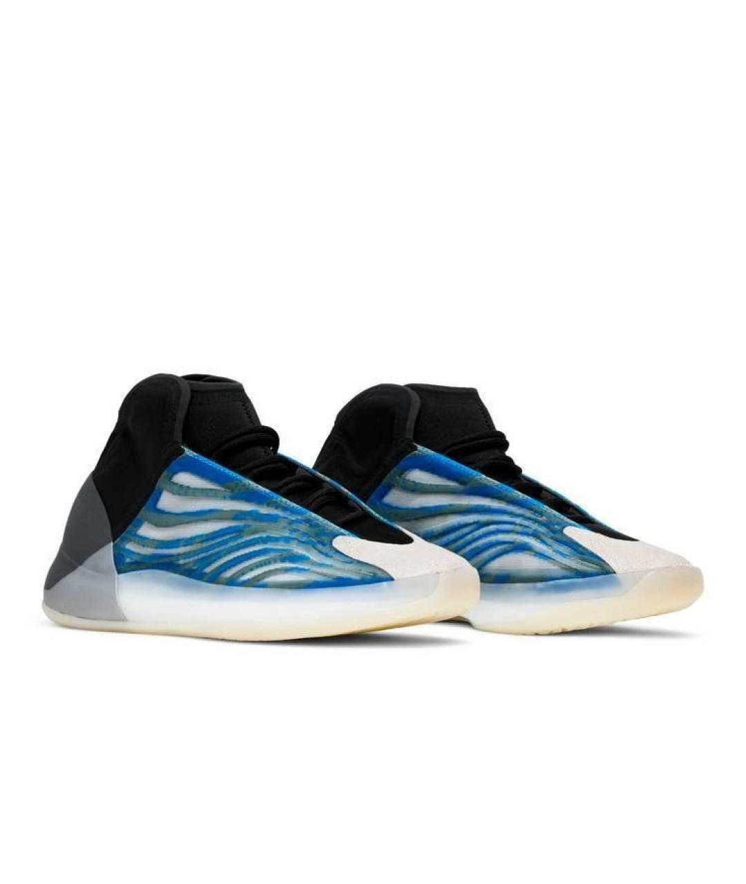 ADIDAS YEEZY Голубые высокие кроссовки / кеды, фото 2