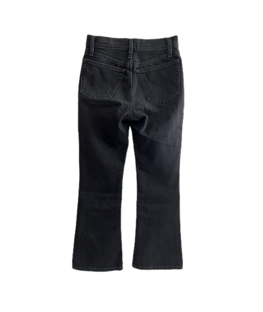 TOTEME Черные хлопковые джинсы клеш, фото 2