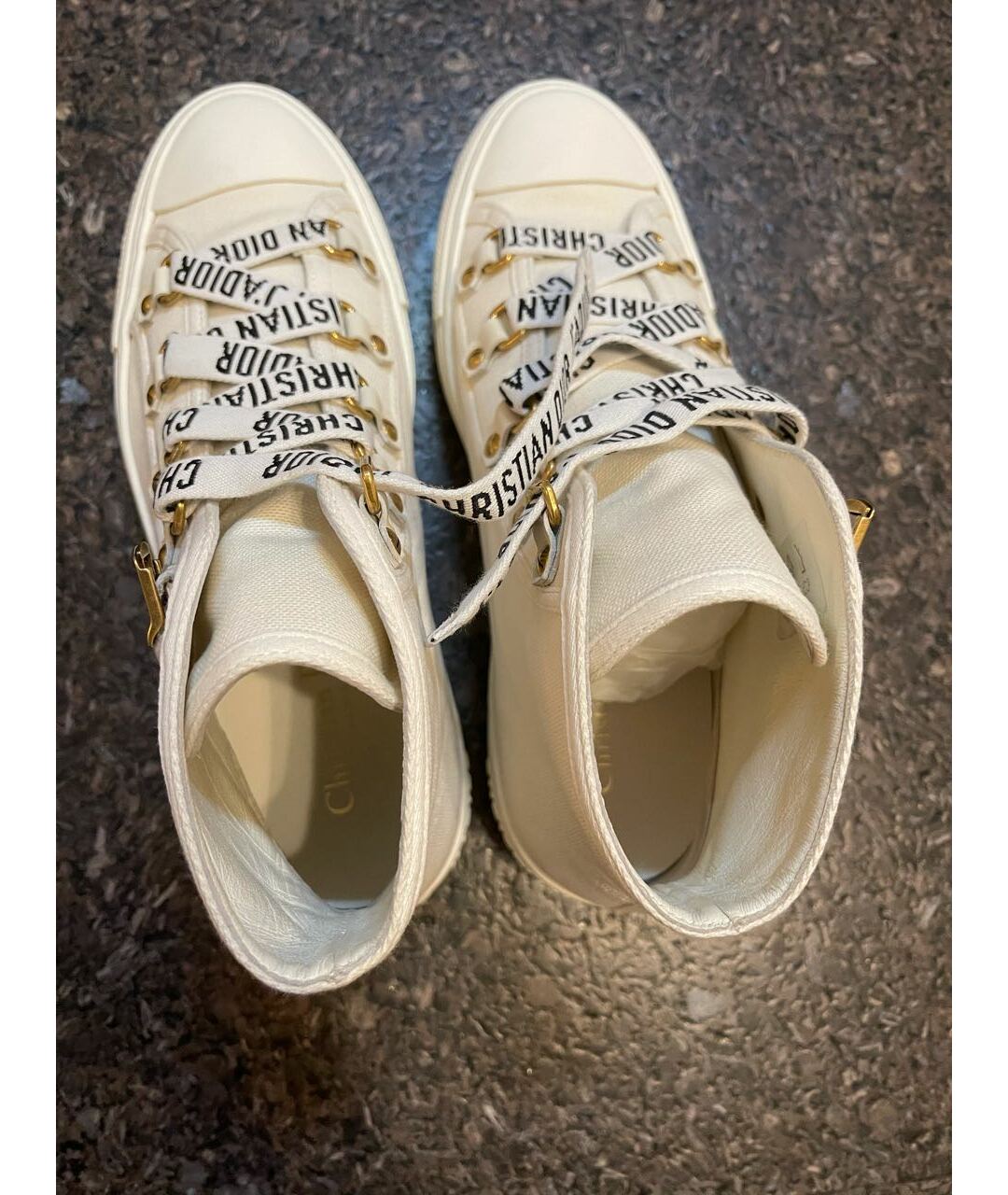 CHRISTIAN DIOR PRE-OWNED Белые текстильные кроссовки, фото 3