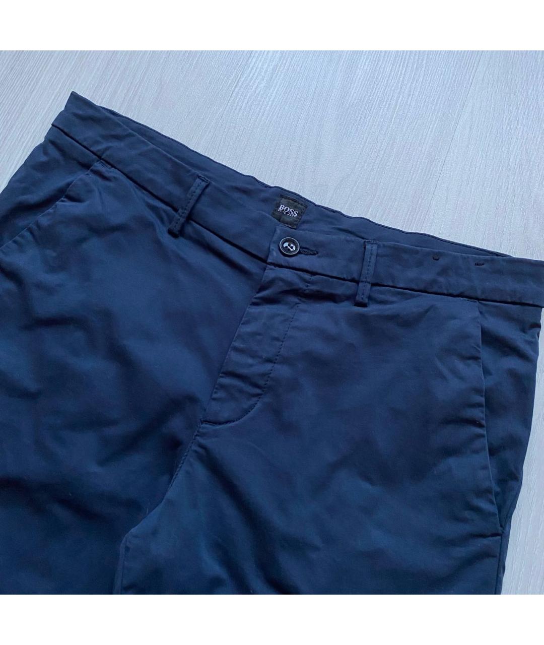 HUGO BOSS Темно-синие хлопковые шорты, фото 2