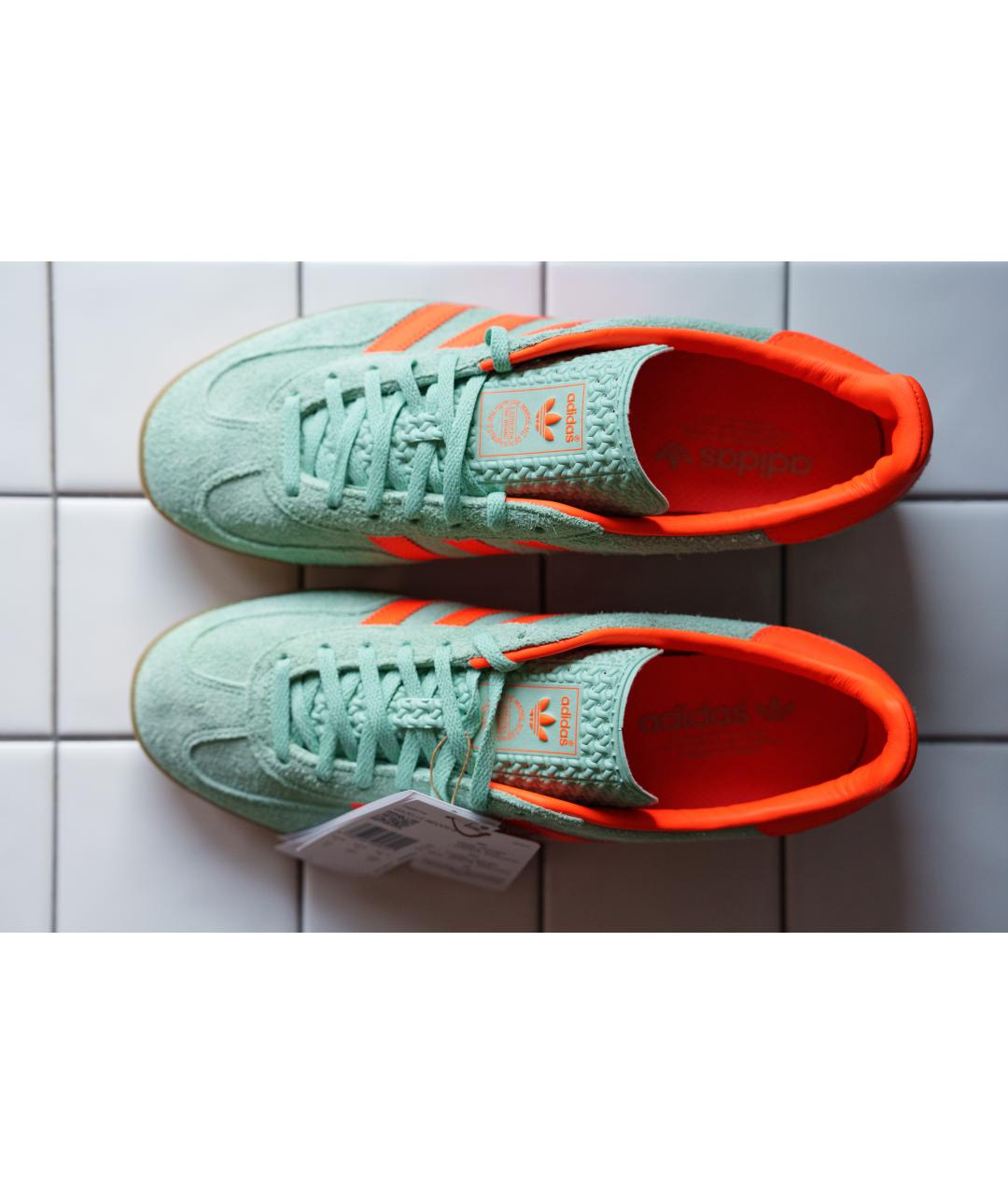 ADIDAS Бирюзовые замшевые низкие кроссовки / кеды, фото 2