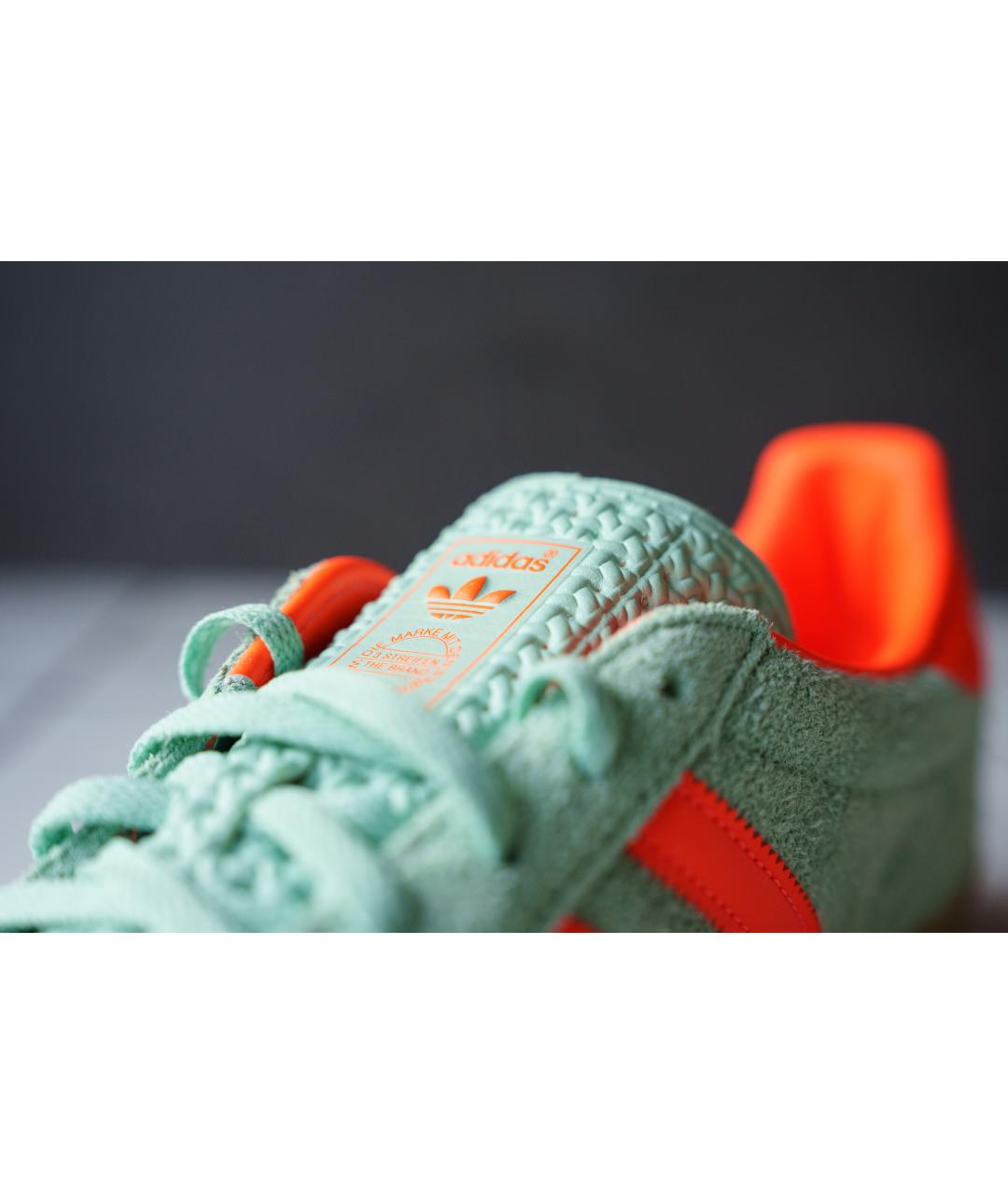 ADIDAS Бирюзовые замшевые низкие кроссовки / кеды, фото 5
