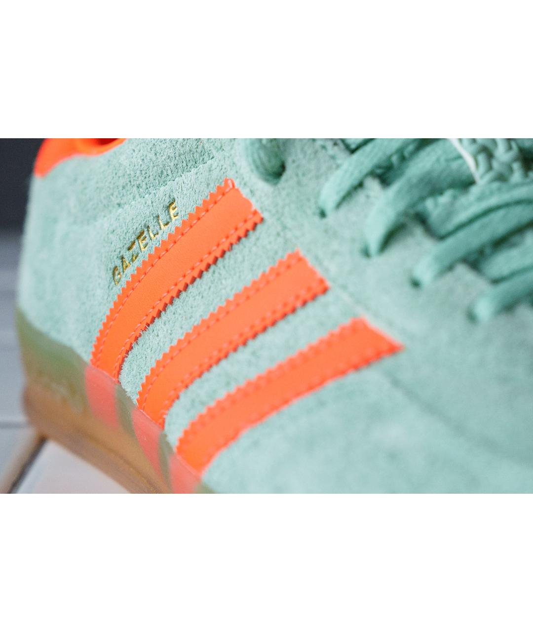 ADIDAS Бирюзовые замшевые низкие кроссовки / кеды, фото 6