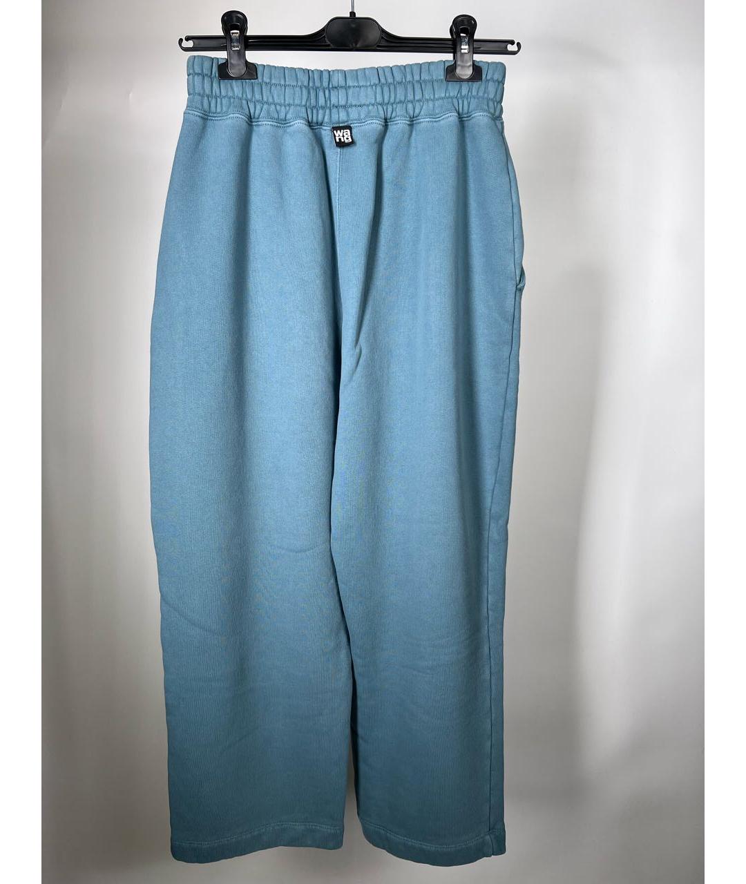 ALEXANDER WANG Синие хлопковые спортивные брюки и шорты, фото 2