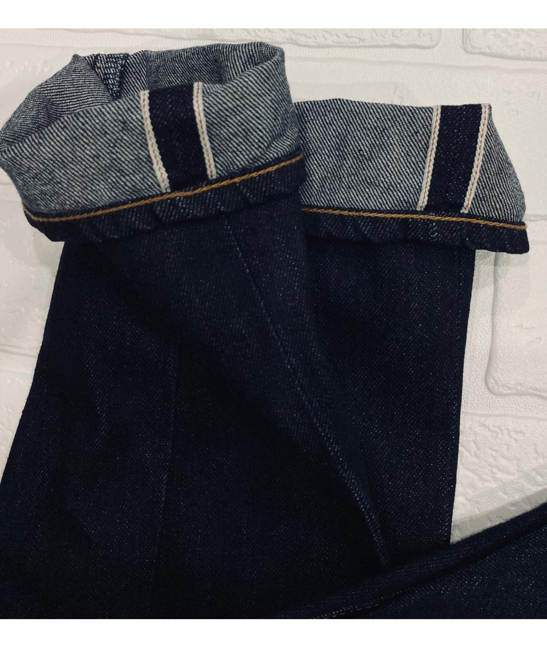 PRADA Темно-синие хлопковые джинсы слим, фото 8