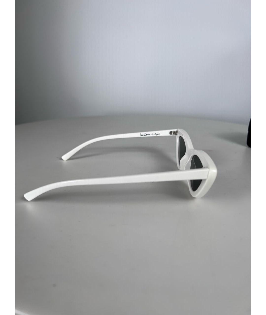 LE SPECS Белые пластиковые солнцезащитные очки, фото 2