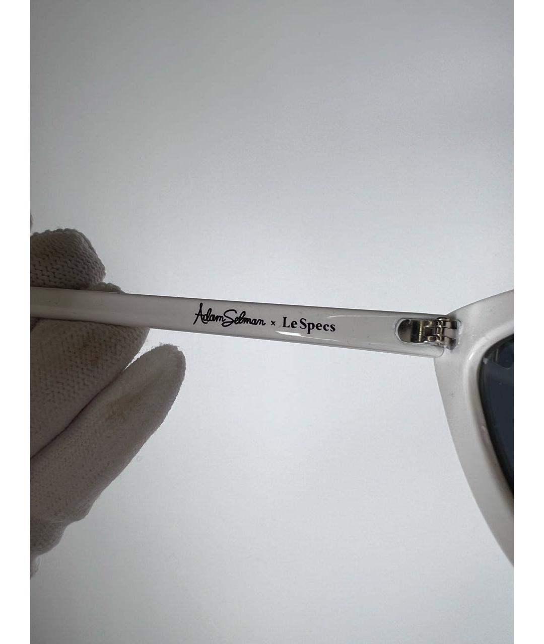 LE SPECS Белые пластиковые солнцезащитные очки, фото 5